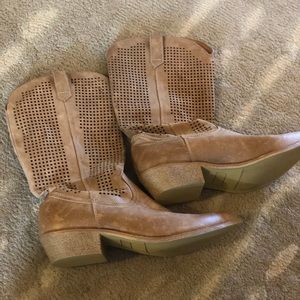 Perforated Cowgirl Boots
